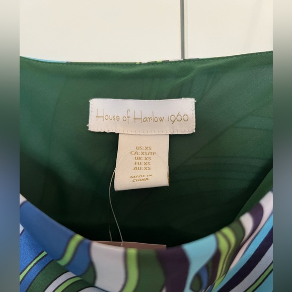 House of Harlow 1960 Green Crop Top with Fringe XS - Picture 5 of 5